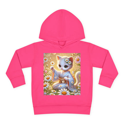 Daisy Chain Whimsy Toddler Pullover Fleece Hoodie
