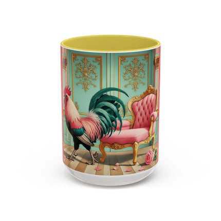 The Salon Rooster Colorful Mugs (11oz, 15oz)