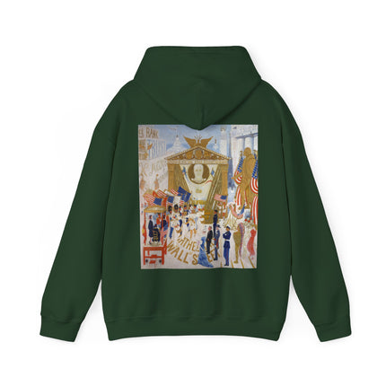 The Cathedrals of Wall Street by Florine Stettheimer Heavy Blend™ Hooded Sweatshirt