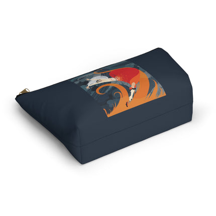 Flame of the Tempest Cosmetic Bag – Fiery Drama & Elemental Grace