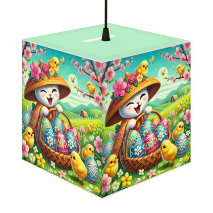 Geisha Kitten’s Easter Delight Light Cube Lamp