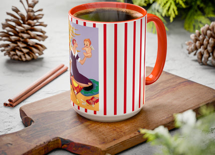 Art Deco Christmas Colorful Mugs (11oz, 15oz)