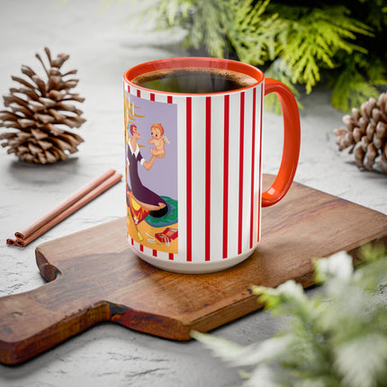 Art Deco Christmas Colorful Mugs (11oz, 15oz)