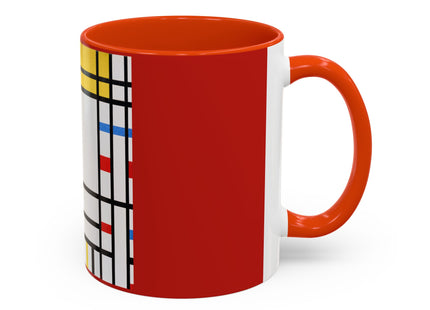 Place de la Concorde by Piet Mondrian Colorful Mugs (11oz, 15oz)