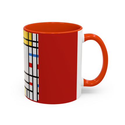 Place de la Concorde by Piet Mondrian Colorful Mugs (11oz, 15oz)