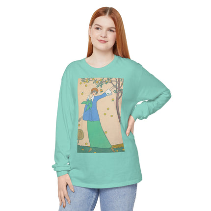 Le Verger by Georges Lepape Garment-dyed Long Sleeve T-Shirt