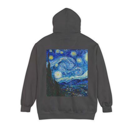 The Starry Night by Vincent Van Gogh Unisex Garment-Dyed Hoodie