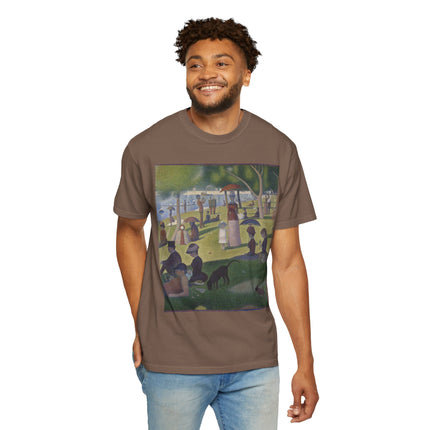 A Sunday on La Grande Jatte by Georges Seurat Unisex Garment-Dyed T-shirt