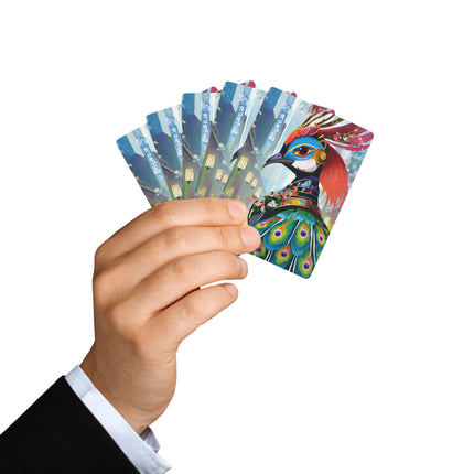 Techno Plumes Poker Playing Cards