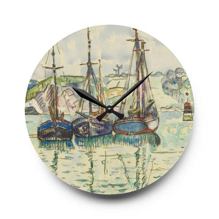 Le Trieux Paul Signac Acrylic Wall Clock, Round and Square