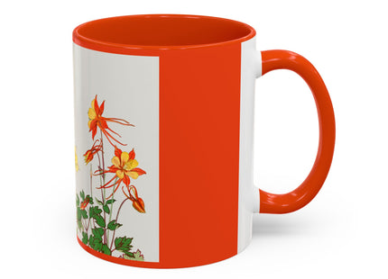 Aquilegia Flowers by Tanigami Kônan Colorful Mugs (11oz, 15oz)