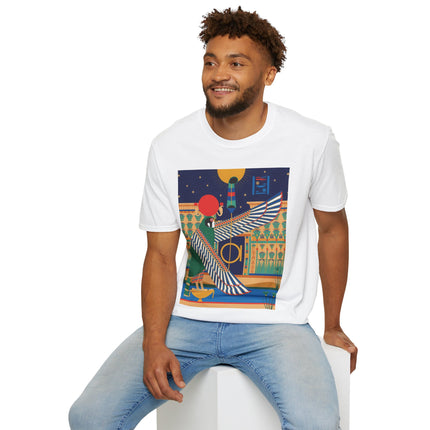 Winged Sun Disc & Falcon T-Shirt – Emblem of Hermes Trismegistus
