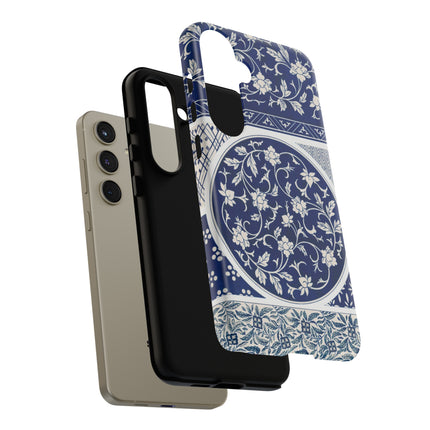 Blue Flower Pattern by Owen Jones Phone Cases