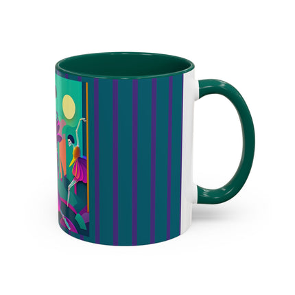 Dance of the Skeleton Ballerinas Colorful Mugs (11oz, 15oz)