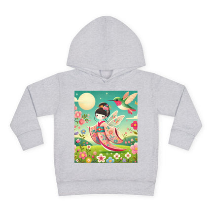 Geisha Fairy and the Hummingbird Blossom Toddler Pullover Fleece Hoodie