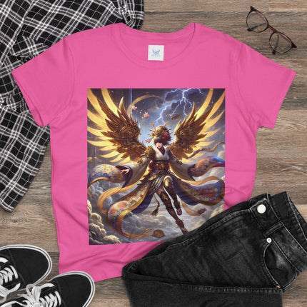 Valkyrie Descending Through Storm Cotton Tee