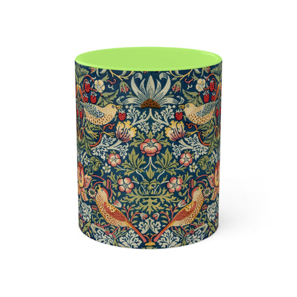 Strawberry Thief by William Morris Colorful Mugs, 11oz