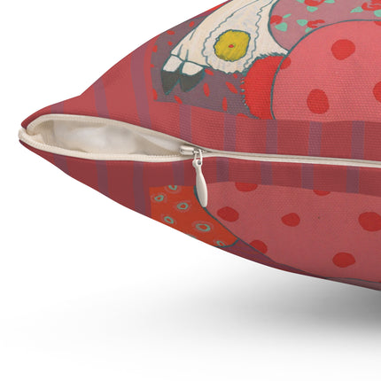 Les Coussins by Georges Lepape Spun Polyester Square Pillow
