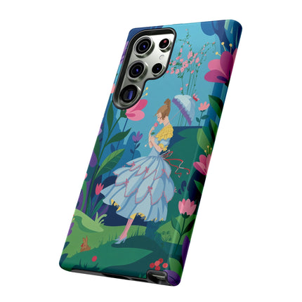 🌸☂️ A Stroll Through The Enchanted Forest Phone Case – Art Deco Floral Fantasy