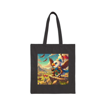 Watchful Guardian Cotton Canvas Tote Bag