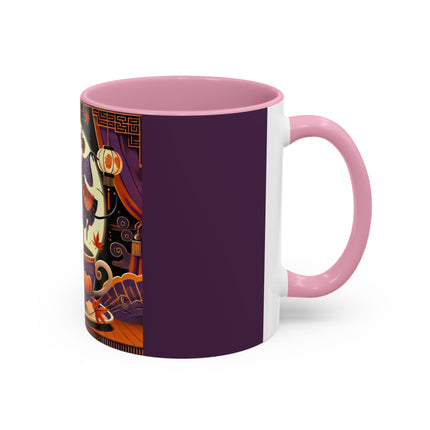 Theatrical Halloween Mice on Teacup Colorful Mugs (11oz, 15oz)