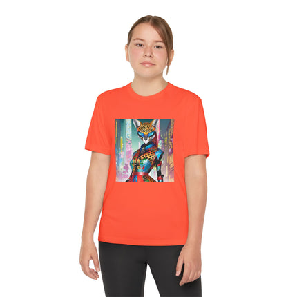 Cyber Cat Glamour Youth Competitor Tee