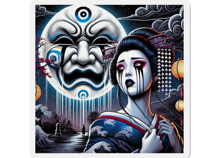 Geisha’s Black Ink Tears Die-Cut Magnets (5 Sizes)