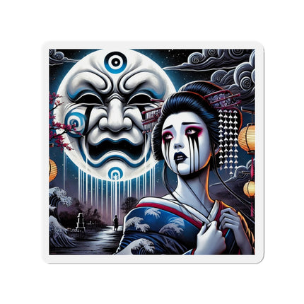 Geisha’s Black Ink Tears Die-Cut Magnets (5 Sizes)