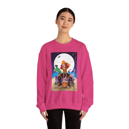 Moonlit Pirate Halloween Unisex Heavy Blend™ Crewneck Sweatshirt