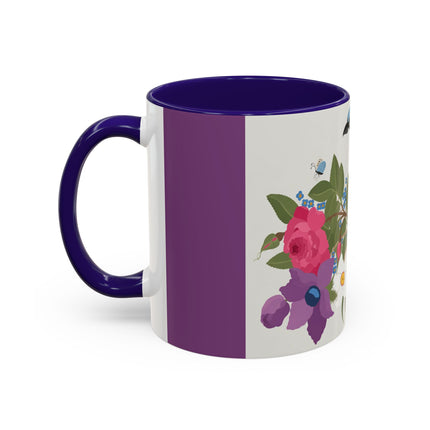 Bluebird & Butterfly Colorful Mugs – Spring Harmony & Delicate Beauty