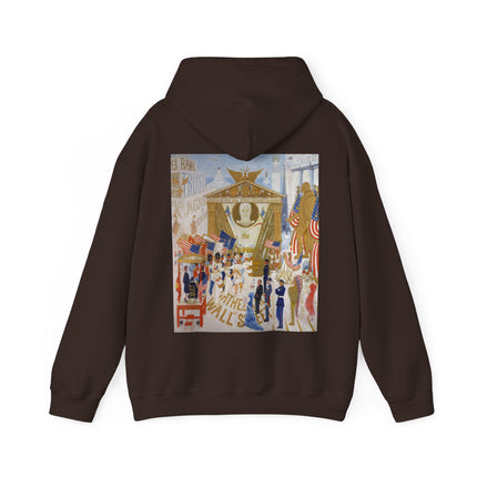 The Cathedrals of Wall Street by Florine Stettheimer Heavy Blend™ Hooded Sweatshirt
