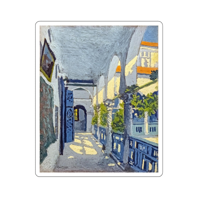 Gallery of a Moroccan Riad by George Gaudion Kiss-Cut Stickers (4 Sizes)