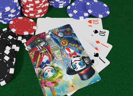 Cyber Punk Warrior Robots Playing Cards
