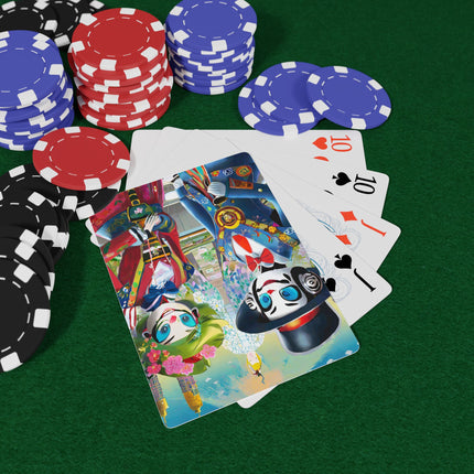 Cyber Punk Warrior Robots Playing Cards