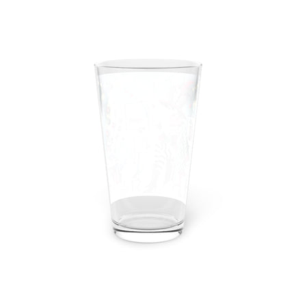 Whimsical Christmas Tea Party Glass, 16oz