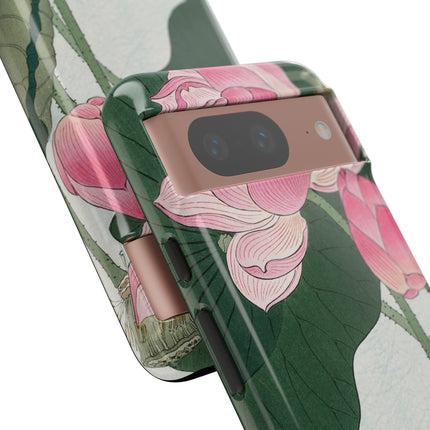 Blooming Lotus Flowers by Ohara Koson Phone Cases