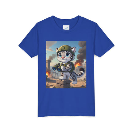 Snow Leopard Lookout Youth Short Sleeve Tee