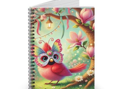 Butterfly Masquerade Spiral Notebook - Ruled Line
