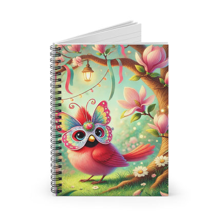 Butterfly Masquerade Spiral Notebook - Ruled Line