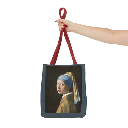 Girl with a Pearl Earring by Johannes Vermeer Tote Bag (AOP)
