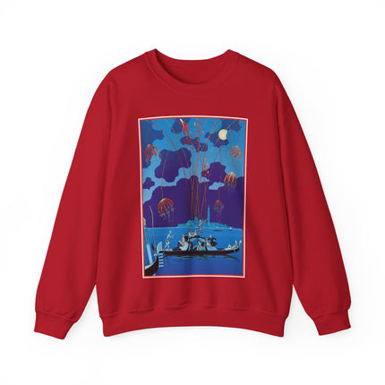 Fireworks in Venice by George Barbier Heavy Blend™ Crewneck Sweatshirt