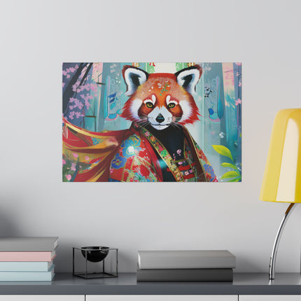 Cybernetic Red Panda Matte Canvas, Stretched, 0.75"