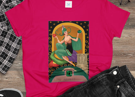 May & Emerald (from the Gem Series) by Sofia Chiostri Women's Midweight Cotton Tee