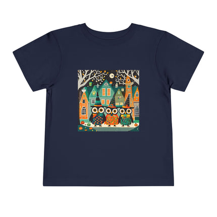Night of the Trick-or-Treating Owlets Toddler Short Sleeve Tee
