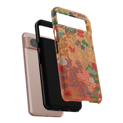 Ornamental Japanese Flower Pattern Phone Cases