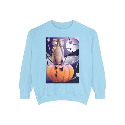 The Startled Pumpkin Unisex Garment-Dyed Sweatshirt