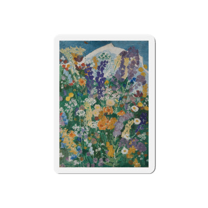 Flowers on the Mountain by August Babberger Die-Cut Magnets (5 Sizes)