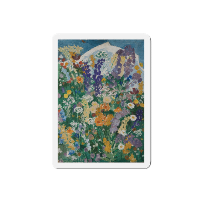 Flowers on the Mountain by August Babberger Die-Cut Magnets (5 Sizes)