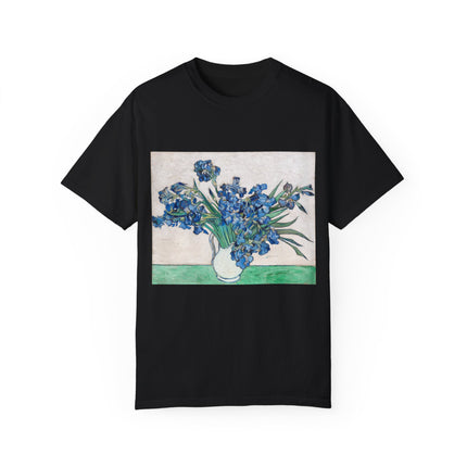Irises by Vincent Van Gogh Unisex Garment-Dyed T-shirt
