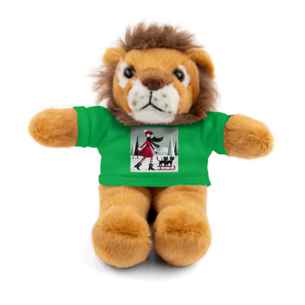 Red Sled & Curious Cats Stuffed Animals with Tee